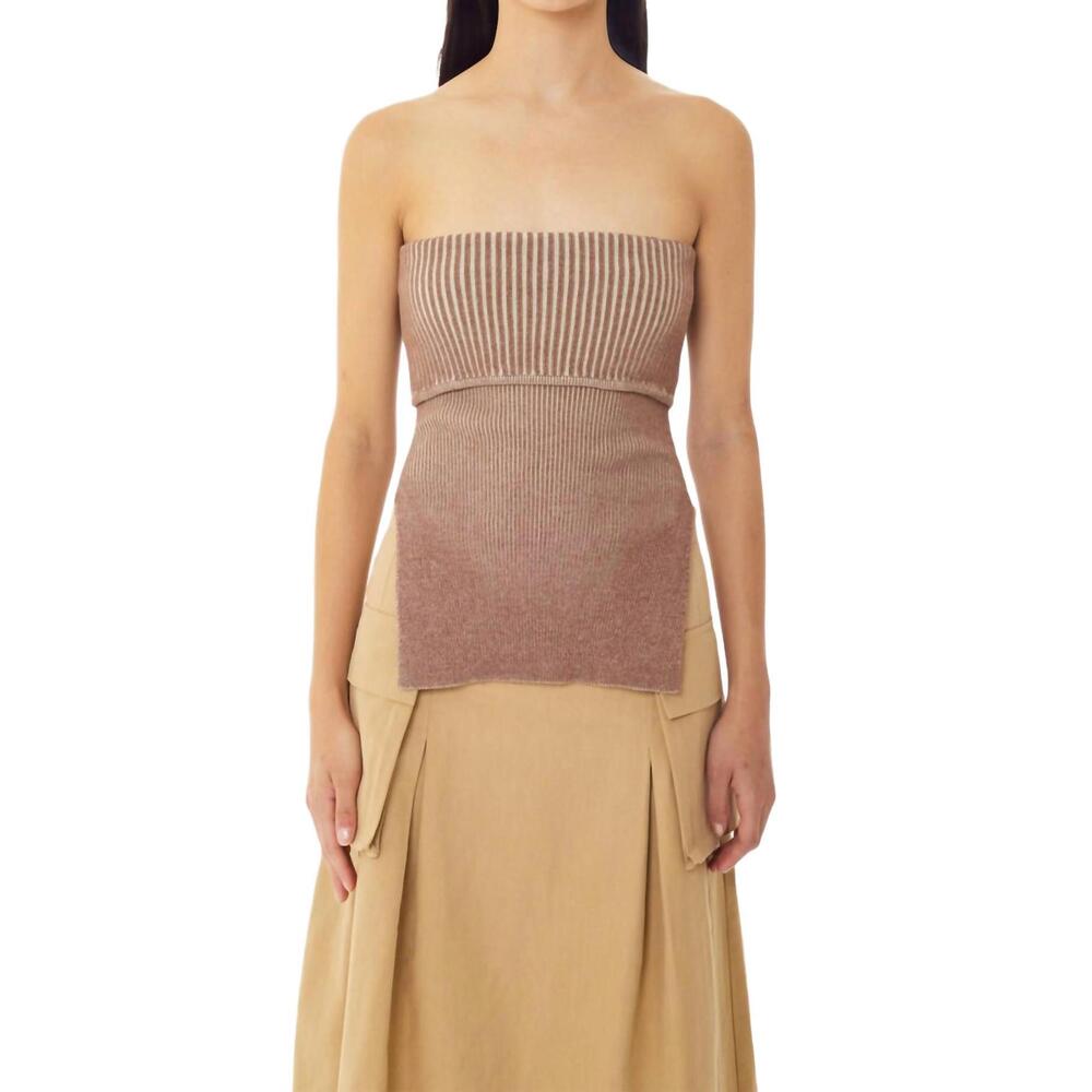 NEW FIND ME NOW hestia bodice tube top in desert